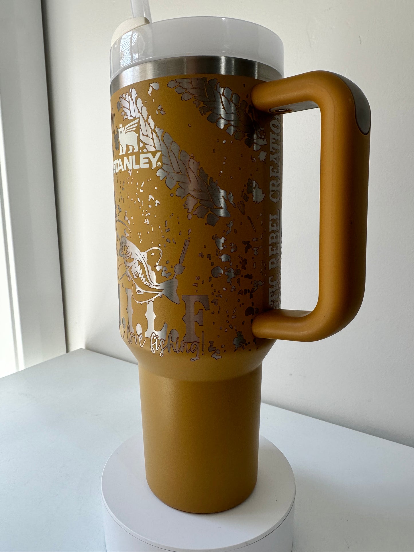 40 Oz Quencher Stanley Cup – Woodfire Design